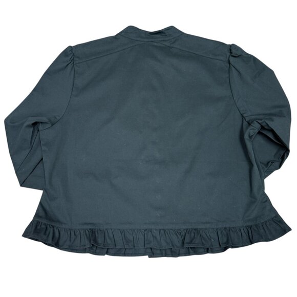 NWT Women's MOTTO Snap Jacket Black 3/4 Sleeve- Size XL - Picture 2 of 7